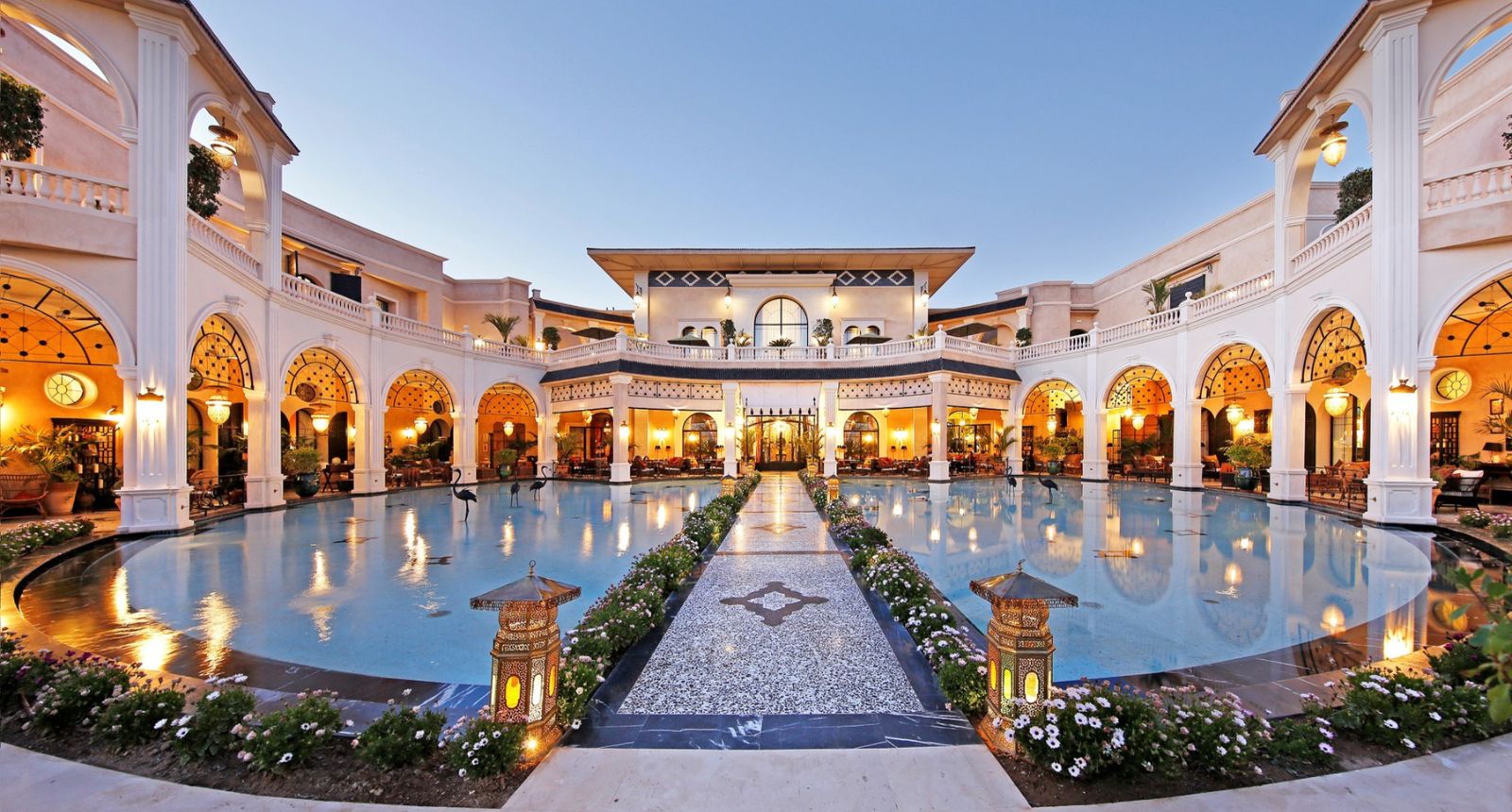 Vue de l'hôtel Palais Ronsard à Marrakech